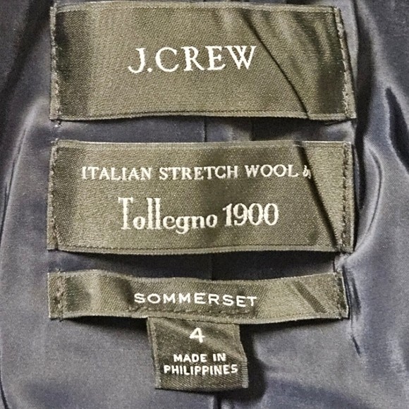 J. CREW TOLLEGNO 1900 SOMMERSET BLAZER ITALIAN STRETCH WOOL 4 - Picture 4 of 8